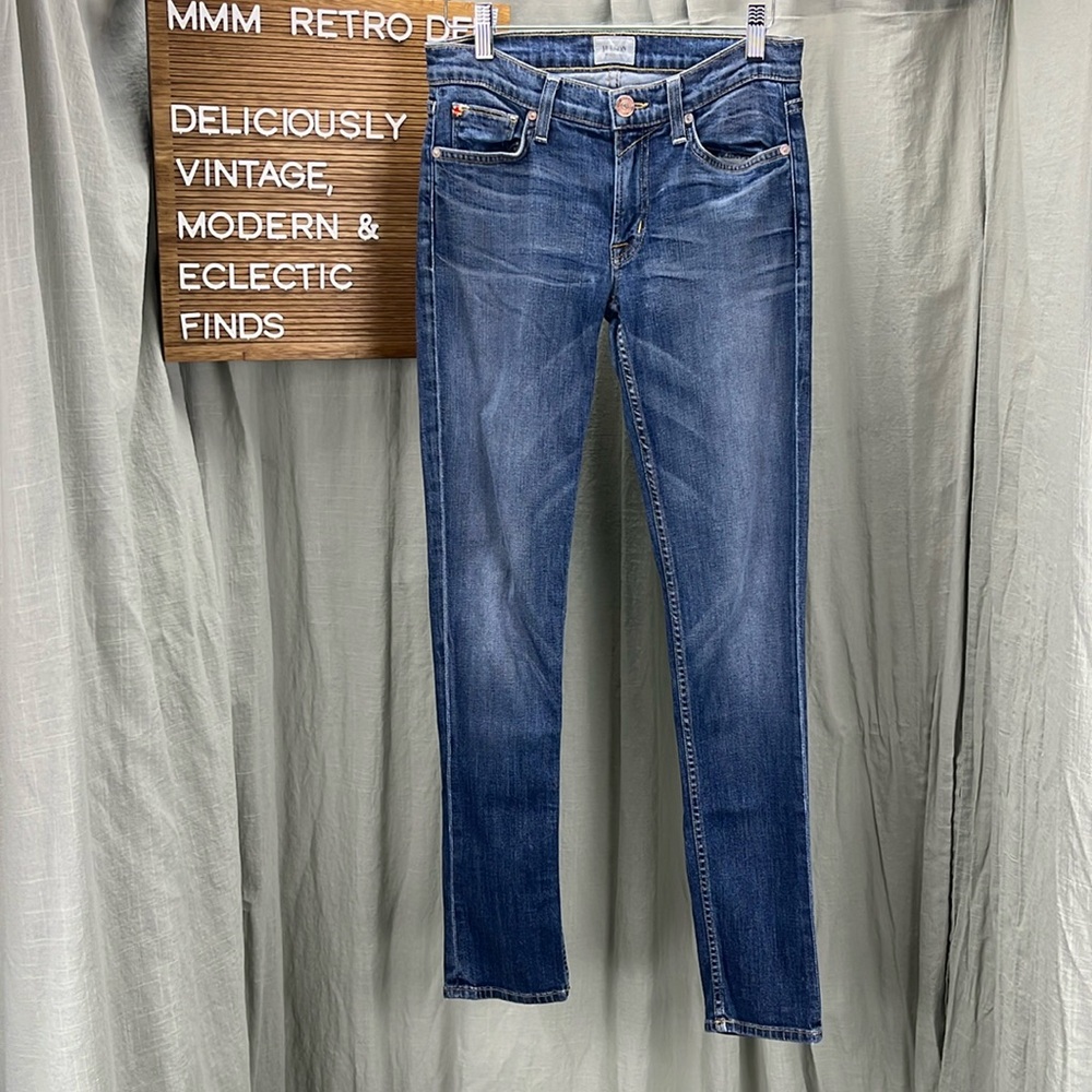Hudson Medium Wash Denim Muse Crop Skinny Jeans | Size 27
